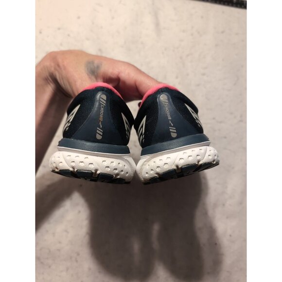 BROOKS WOMENS GHOST 13 1203381B391 REFLECTIVE POND/PINK/ICE RUNNING SHOES Size 7 - Picture 6 of 11